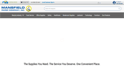Desktop Screenshot of mansfieldpaper.com