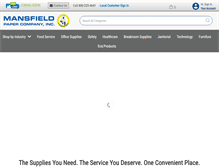 Tablet Screenshot of mansfieldpaper.com